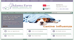 Desktop Screenshot of adamsfarmvet.com
